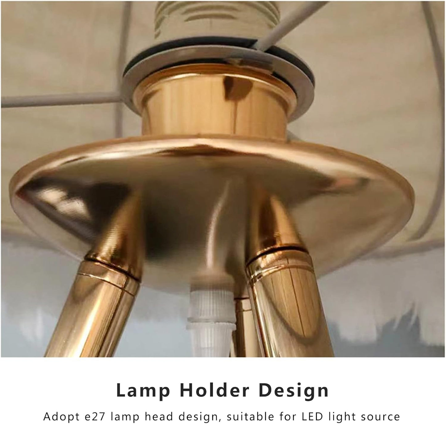 Lampe avec trépied design nordique créatif, luminaire décoratif d'intérieur