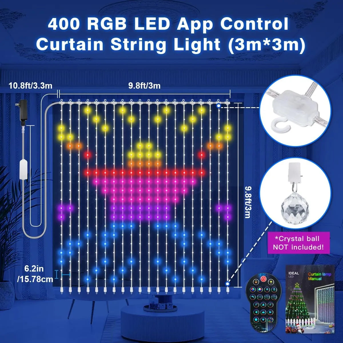 Lumières de Rideau WiFi Intelligentes