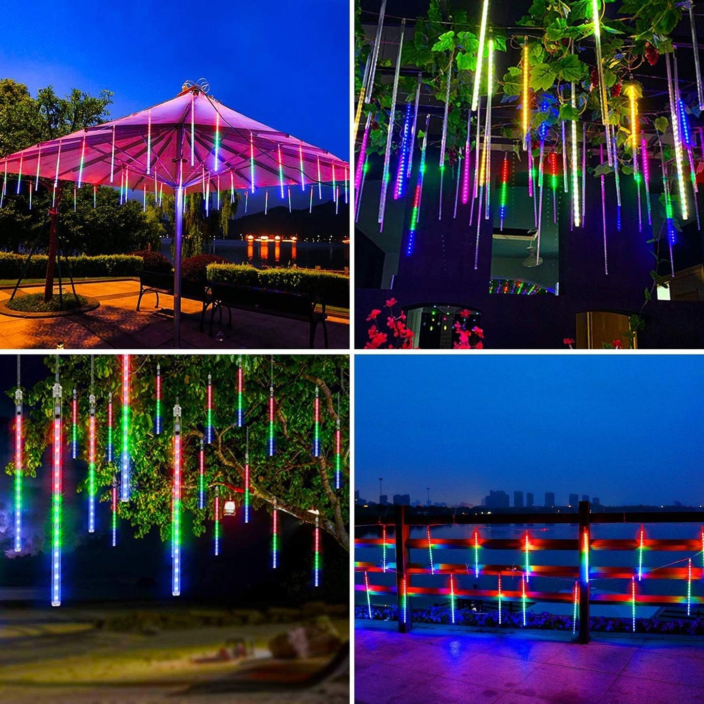 1pack Lumières De 8 Tubes RGB