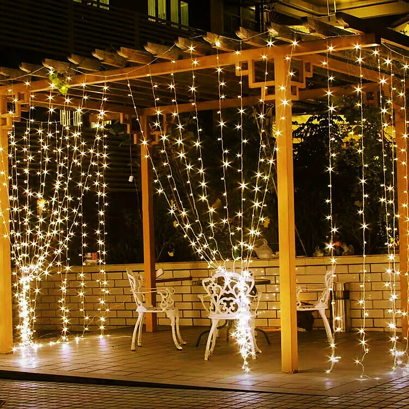 LED Rideaux 3M sur 3M - 300 lampe - jaune .