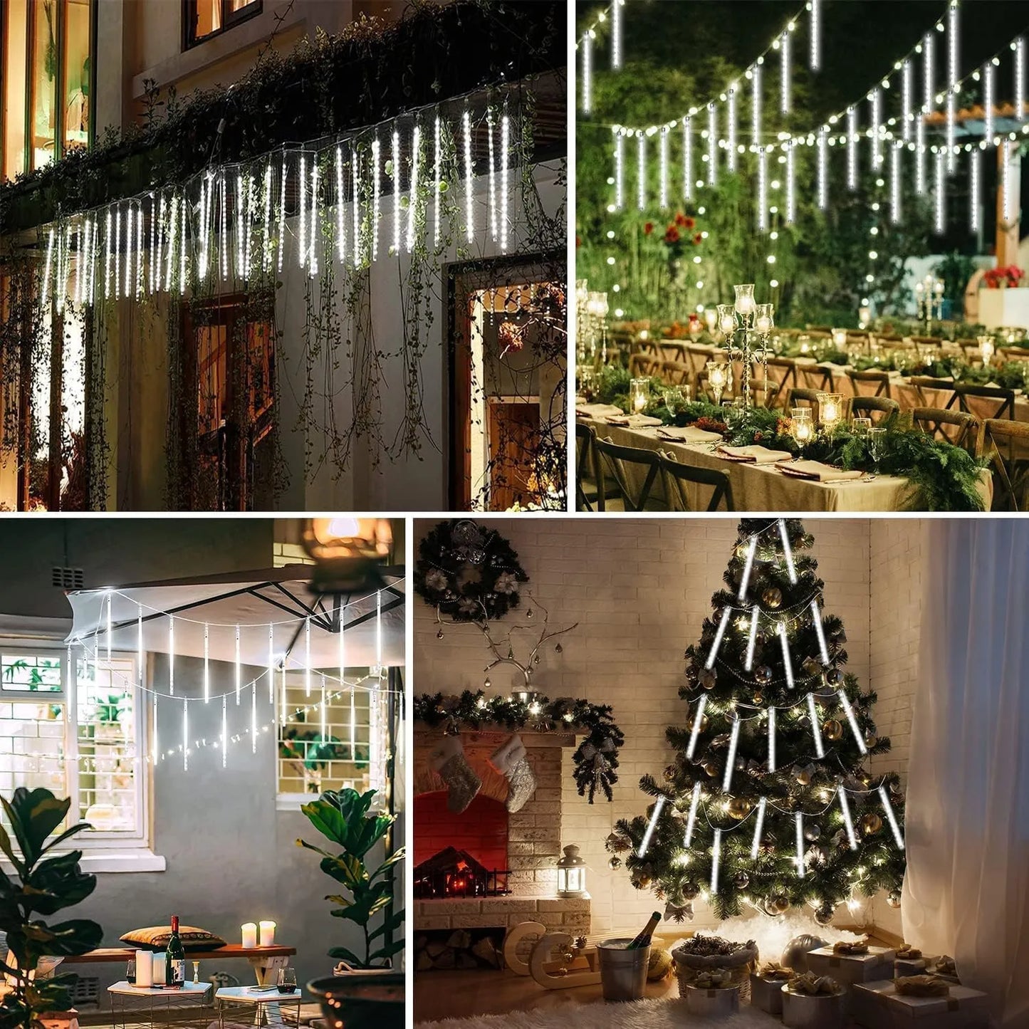 1pack Lumières De 8 Tubes RGB