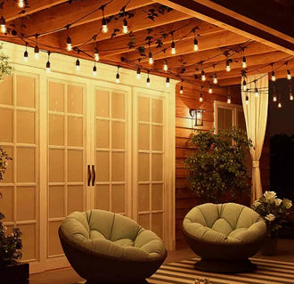 Guirlande guinguette 10 mètres + 10 ampoules LED au choix