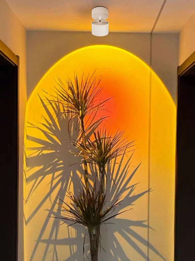 إضاءة الغروب... سرّ الدفء والجمال في صالونك